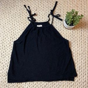 EUC Madewell tempo tie-shoulder top